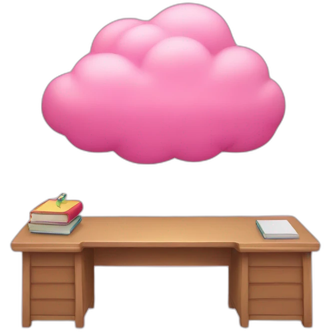 Pink Cloud classroom emoji