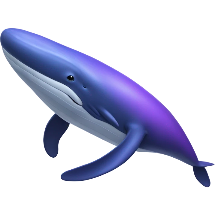 Blue whale purple, open mouth emoji