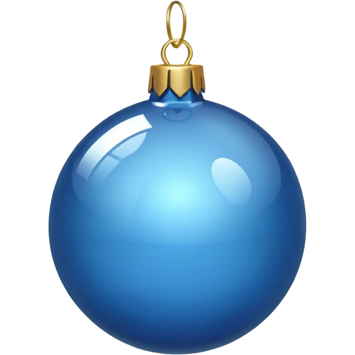 Christmas bauble Blue emoji