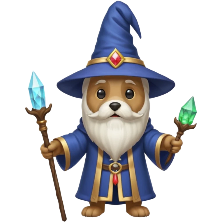 Dog wizard emoji