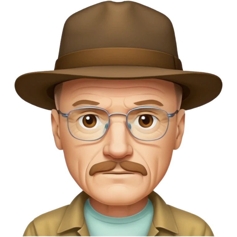 Walter White in hat emoji