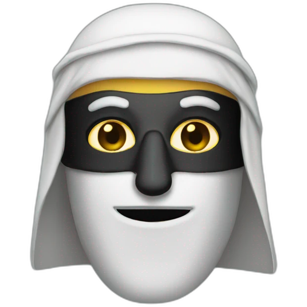 masked arab emoji