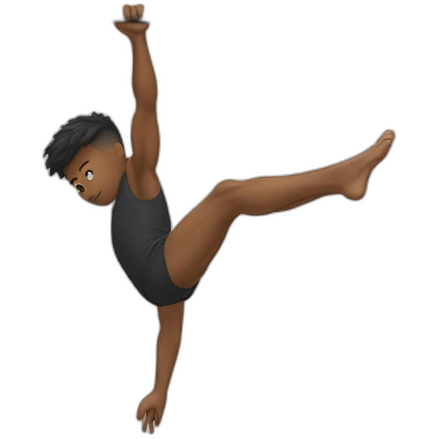 boy mixrace in front lever on drawbar emoji