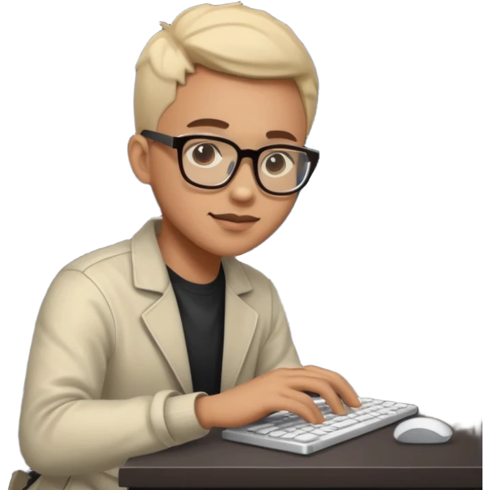 Black web developer  emoji