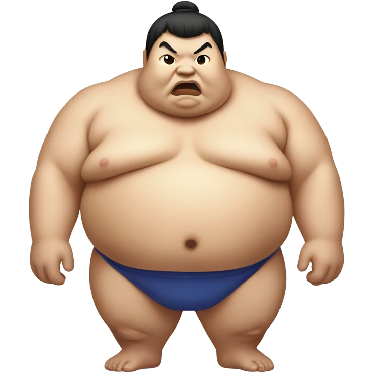 fat sumo wrestler asian emoji