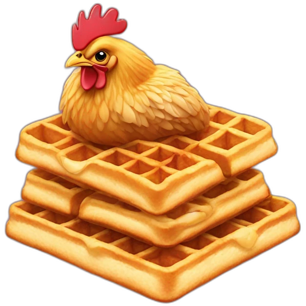 Chicken on Waffles emoji