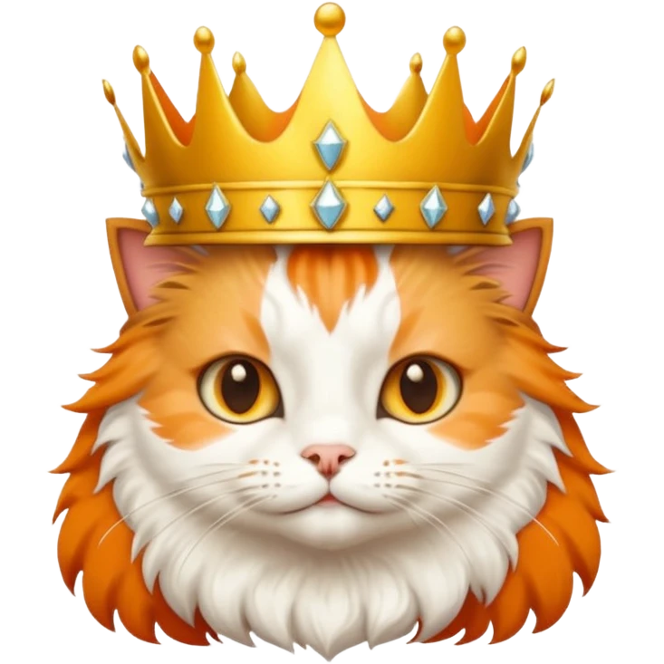 cat with crown  emoji