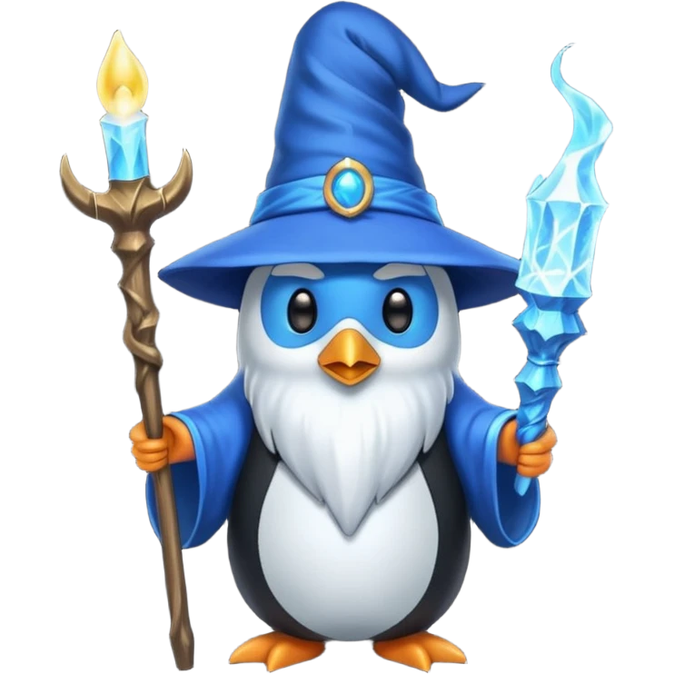 Penguin Wizard emoji