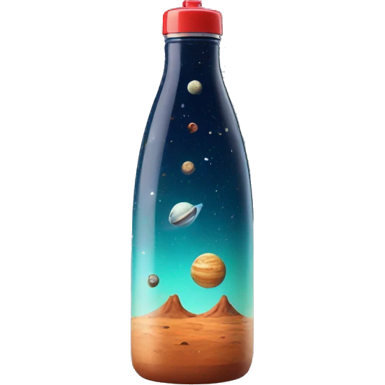 Space theme bottle emoji