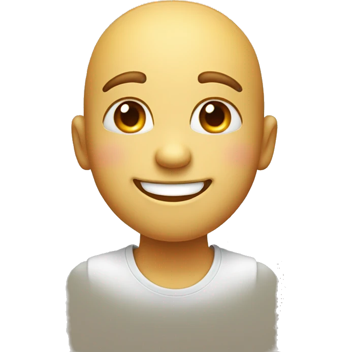 An emoji of a smiling face with a dimple on one cheek, showcasing a cute and playful expression emoji
