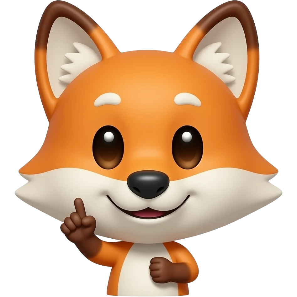 Aki Kon's Hand Sign (Fox hand sign) emoji