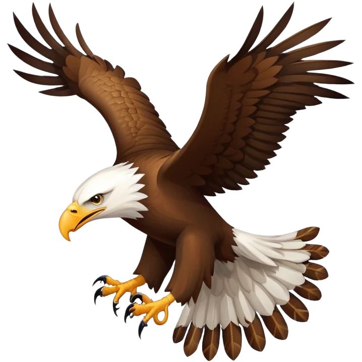 Eagle with fish emoji
