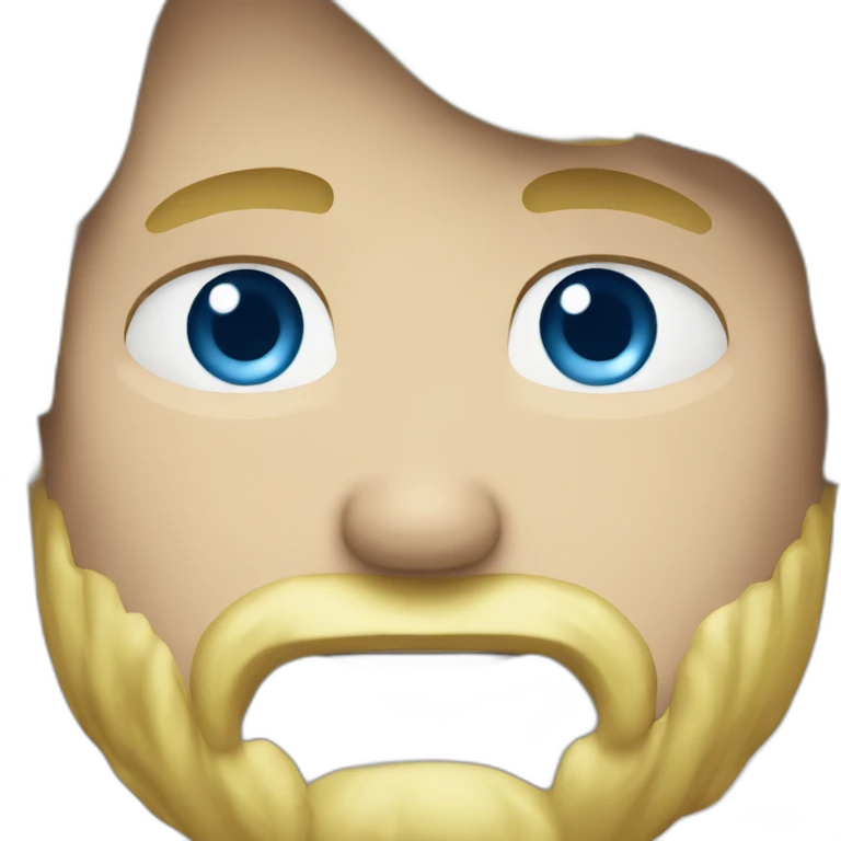 blond male short beard blue eyes emoji