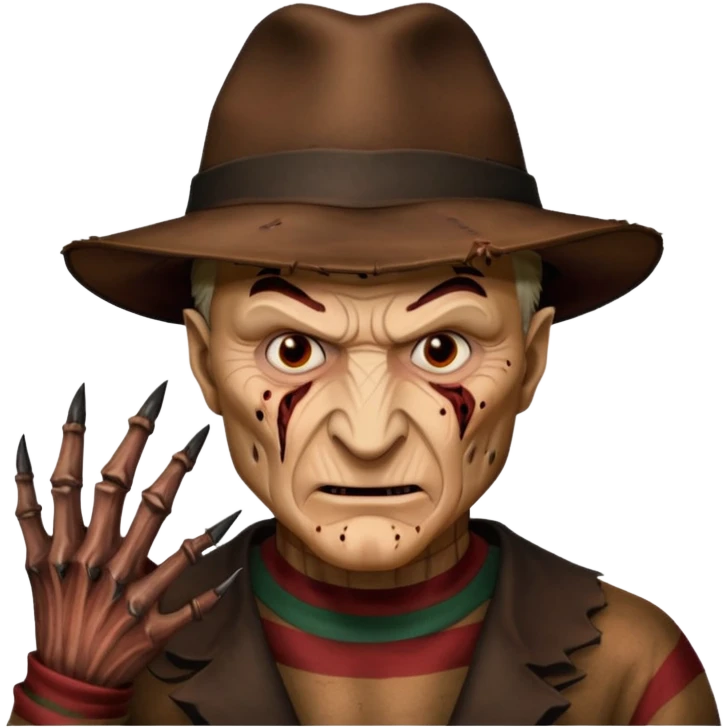 glitter claw freddy krueger emoji