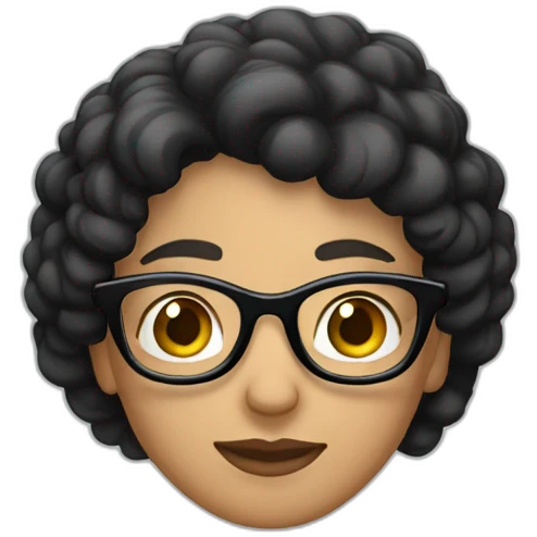 Mixed-race-couple-with-dark-hair-woman-with-glasses emoji