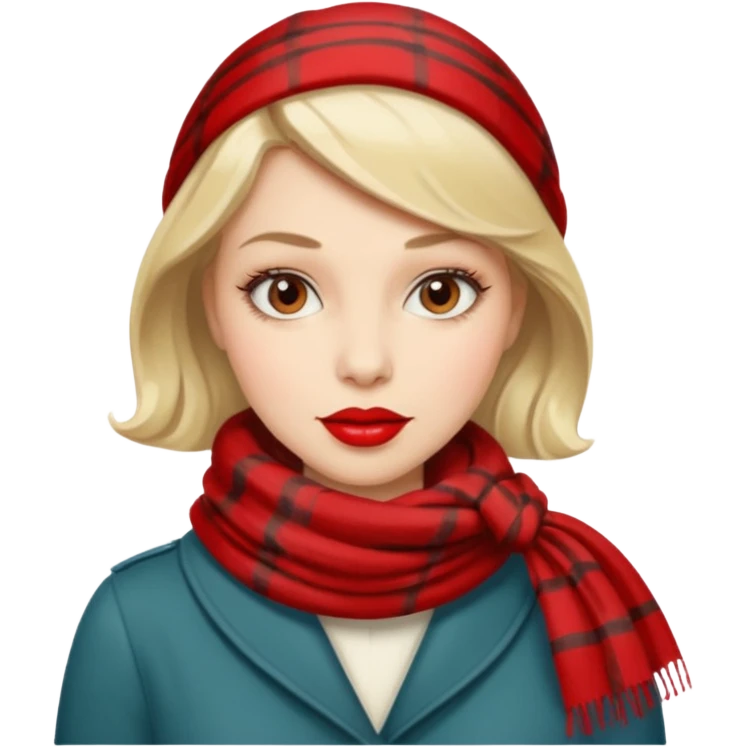 Retro style  woman emoji