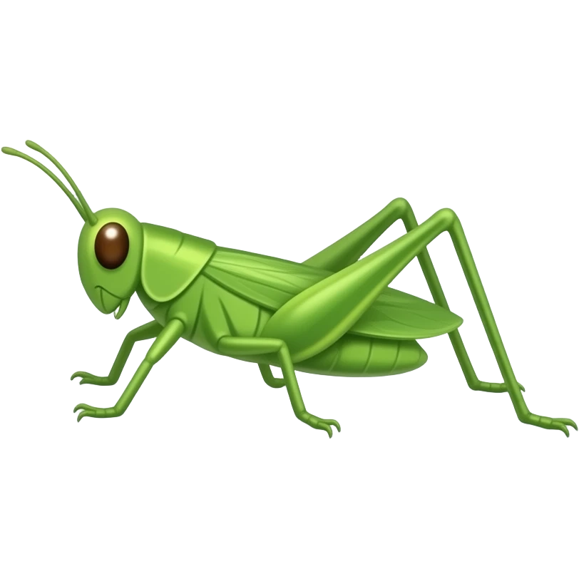 grasshopper-shaped cloud emoji