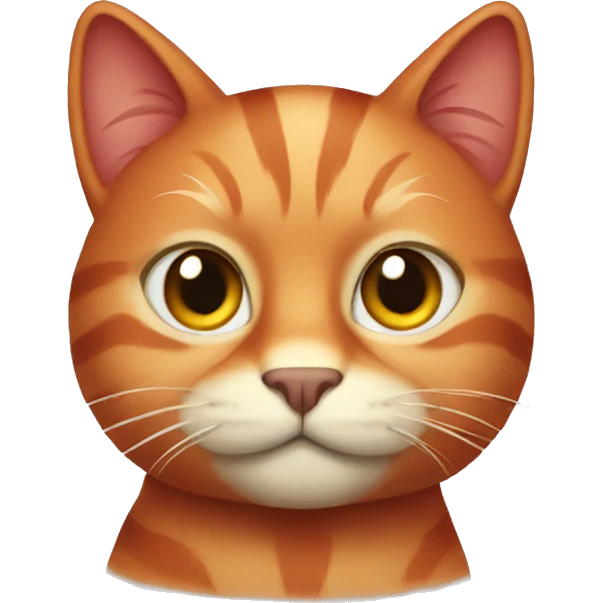 Red cat emoji