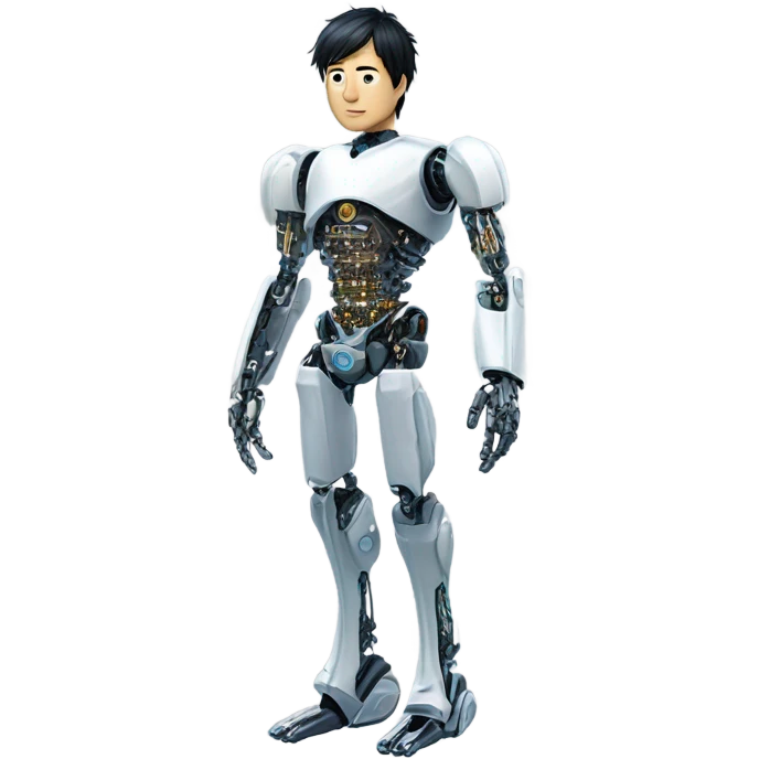 Gojo Satoru half robot emoji