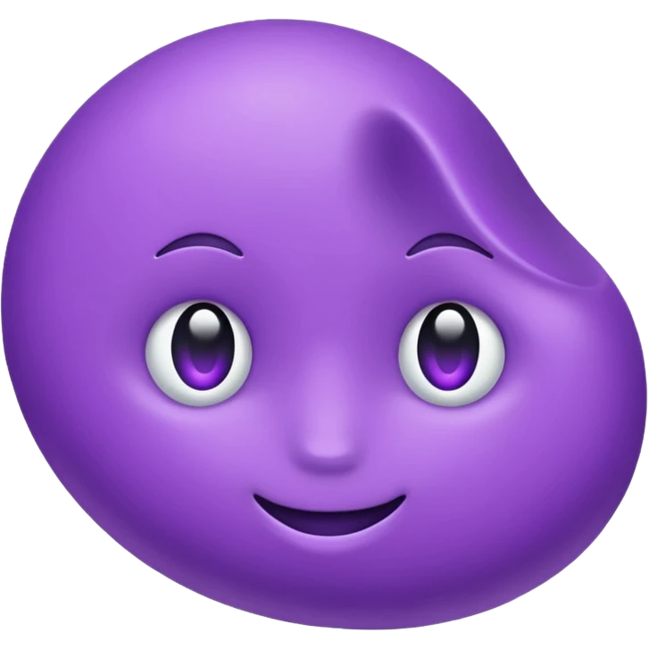 in perple color emoji