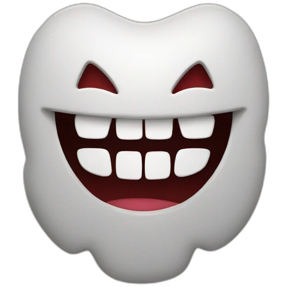 Smile iron teeth emoji