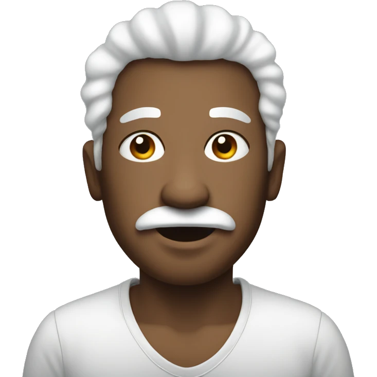 man with cotton emoji