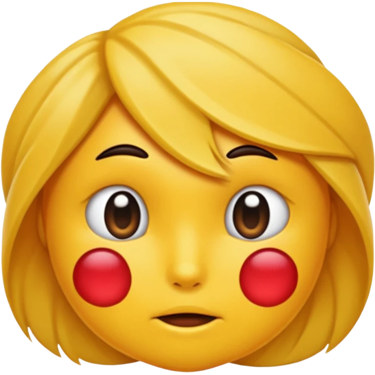 Naked blonde woman riding a penis emoji