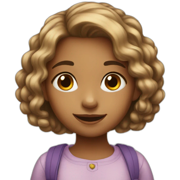 sweet cute young girl emoji