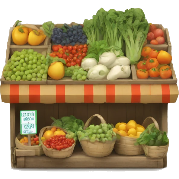 Farmers market emoji