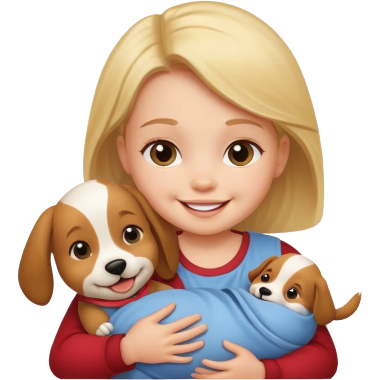 Baby with Dog. emoji