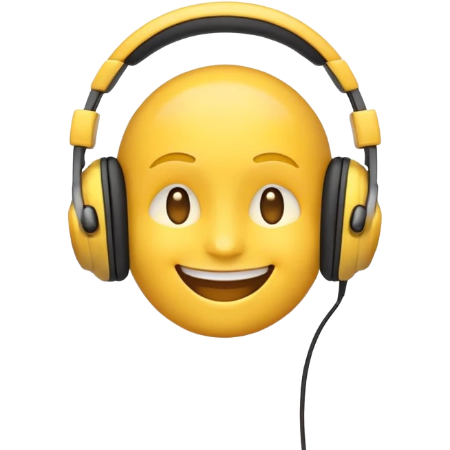 Emoji wearing headphones emoji