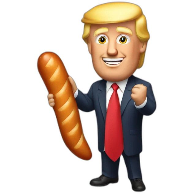 trump-holding-his-sausage emoji