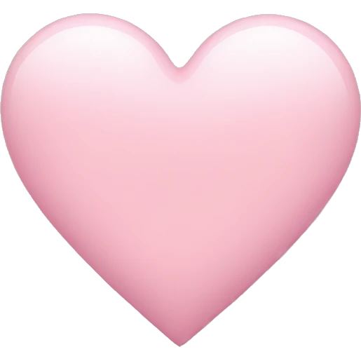 light pink heart emoji