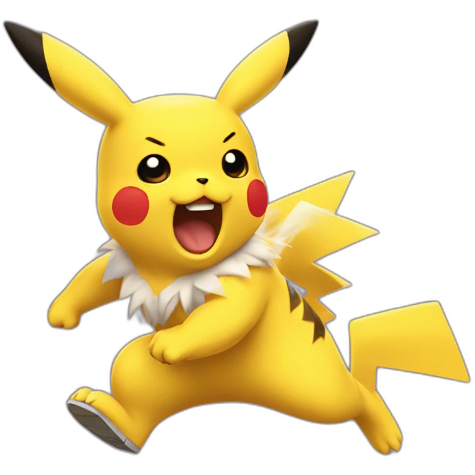 rushing pikachu emoji