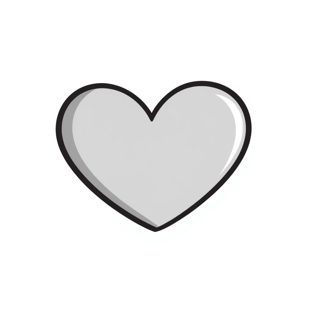 hand drawn heart emoji
