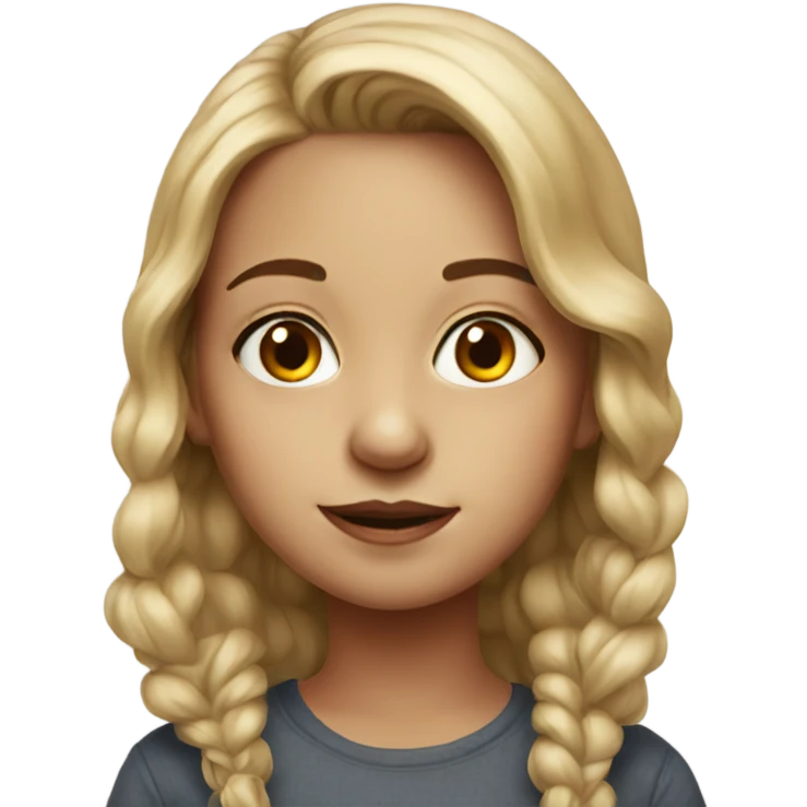 realistic portrait of girl emoji