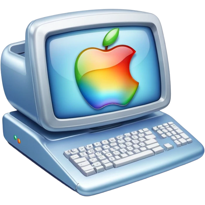 Y2K Apple computer emoji