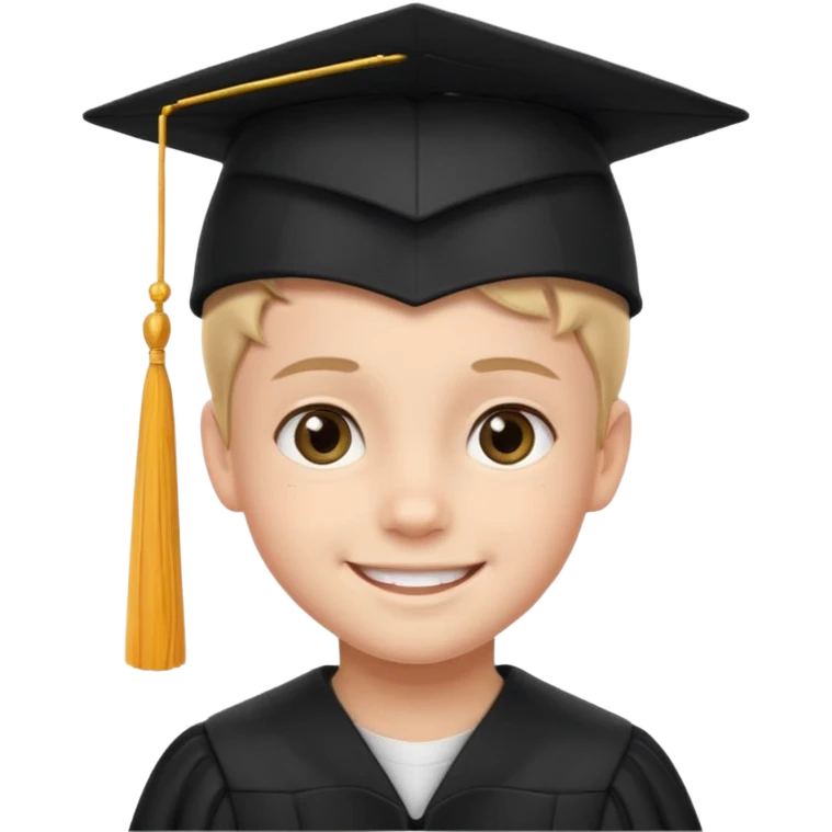graduating cap kid emoji