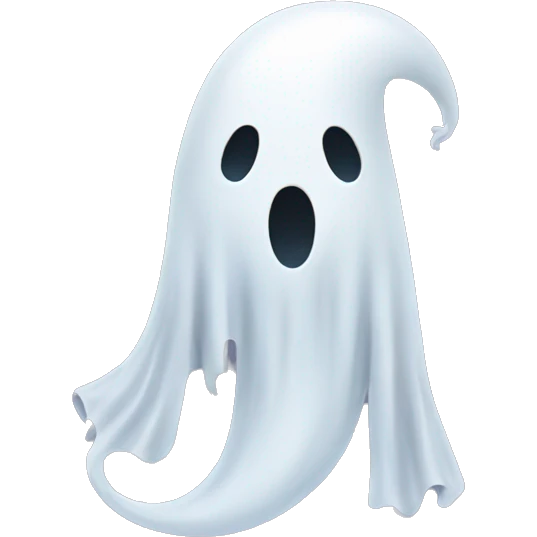 ghost with a tail emoji