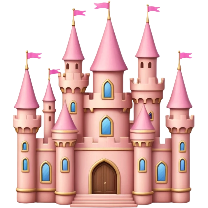 pink castle emoji