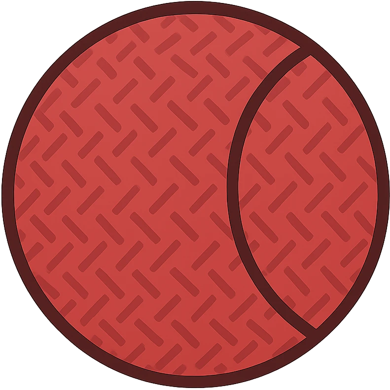 flat toon style kickball emoji