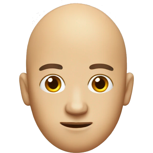 Egg head balding emoji