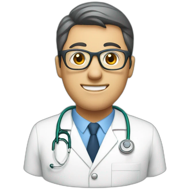 man nurse blad glasses emoji