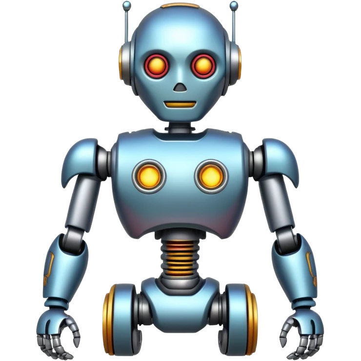 robot with body tattoo emoji