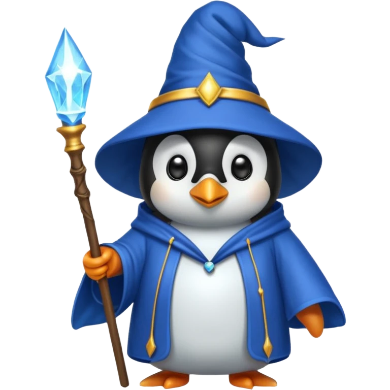 Penguin Wizard emoji
