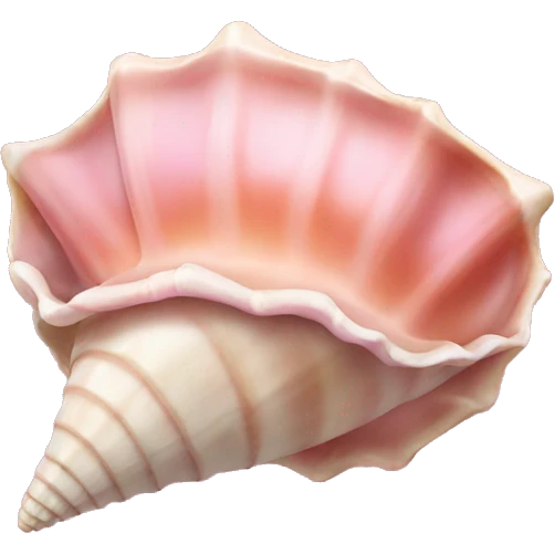 pink conch shell emoji