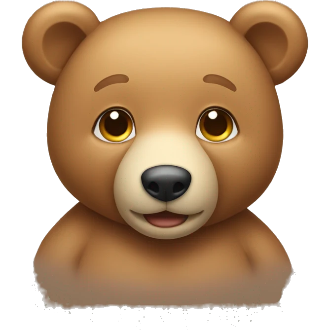 cute light brown toy bear  emoji