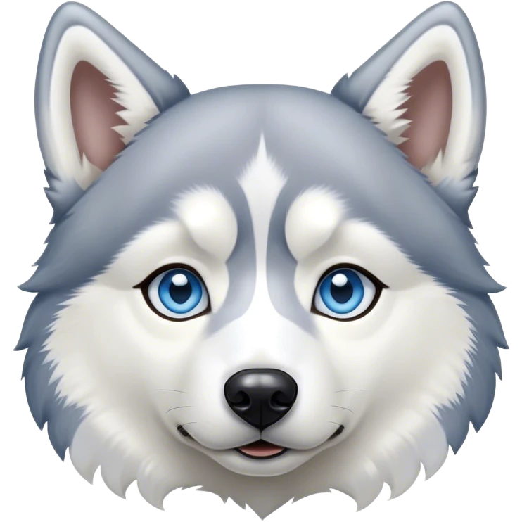 Blue eyed husky emoji