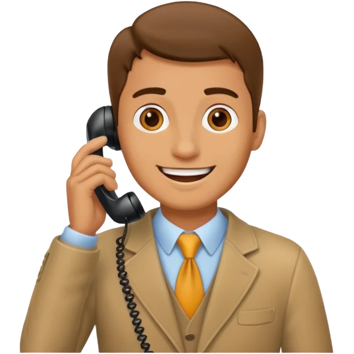 man talking on the phone emoji