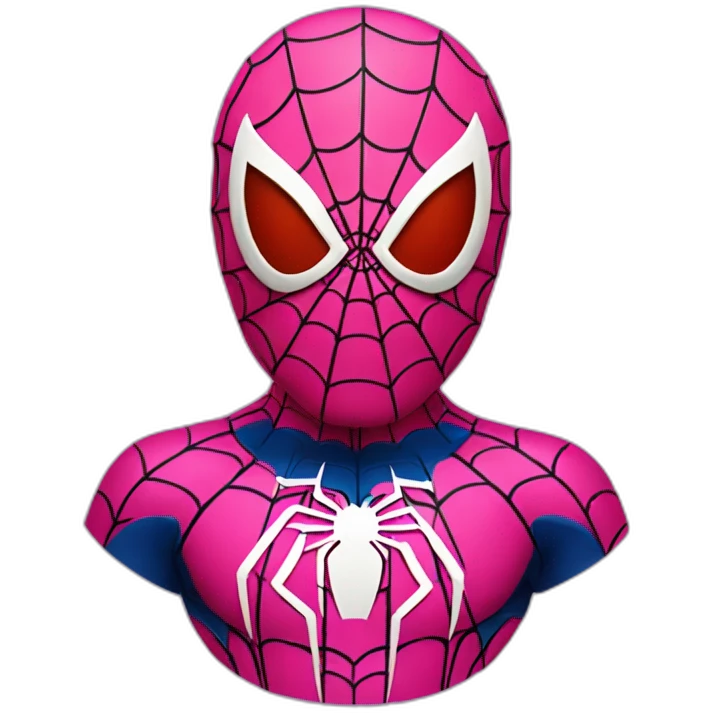 Spiderman with a pink suit emoji